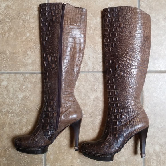 COPY - Max Azria Faux Alligator Boots - Picture 7 of 8